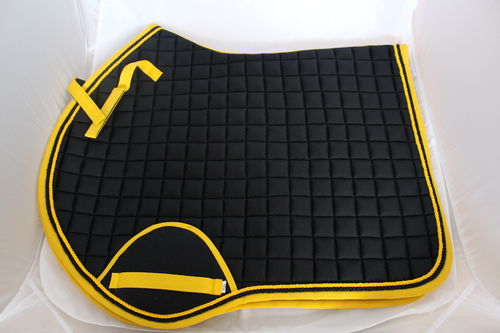 Pinnacle CC Saddle Pad - Black & Yellow - CURRENTLY OUT OF STOCK