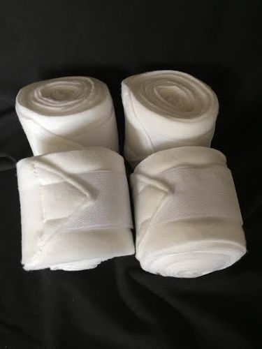 HKM Polar Fleece Bandages - White
