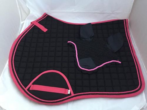 Pinnacle CC Pad & Bonnet Set - Black & Pink