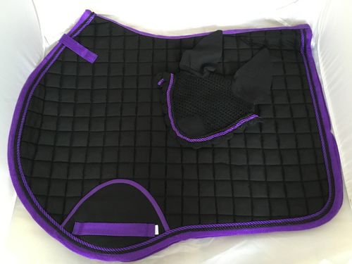Pinnacle CC Pad, Boots & Ear Bonnet - Black & Purple