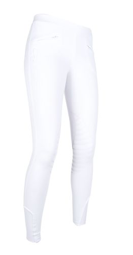 HKM Starlight Riding Leggings with Silicone Knee - White
