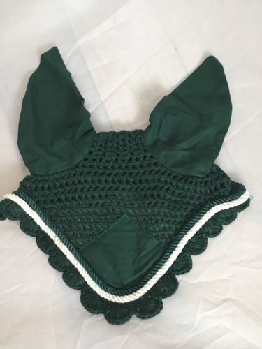 Pinnacle Fly Veil - Forest Green & White - CURRENTLY OIUT OF STOCK