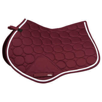 Horze Turner Saddle Pad - Burgundy/White - CURRENTLY OUT OF STOCK