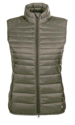 HKM Lena Quilted Gilet - Olive Green