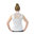 HyFASHION Katherine Ruffle Sleeveless Show Shirt - White