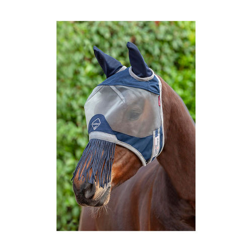 Le Mieux Armour Shield Fly Mask with Fringe Nose
