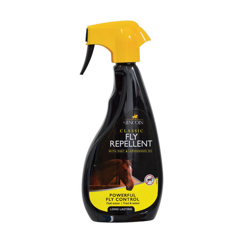 Lincoln Classic Fly Repellent with Deet & Lemongrass Oil - 500ml