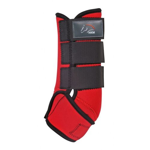 HKM Softopren Protection Boots (Medicine Boots) - Red/Black