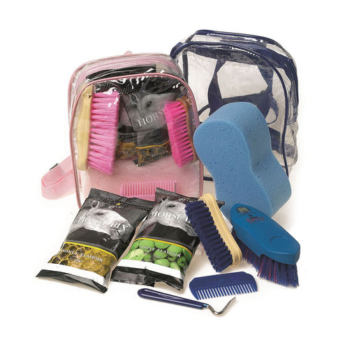 Hy Grooming Kit & Treat Bag - Pink Or Blue