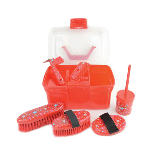Lincoln Star Grooming Kit & Box - Red, Pink or Blue
