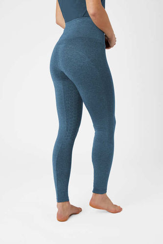 Horze Naomi Full Grip Tights with mesh panels - Blue